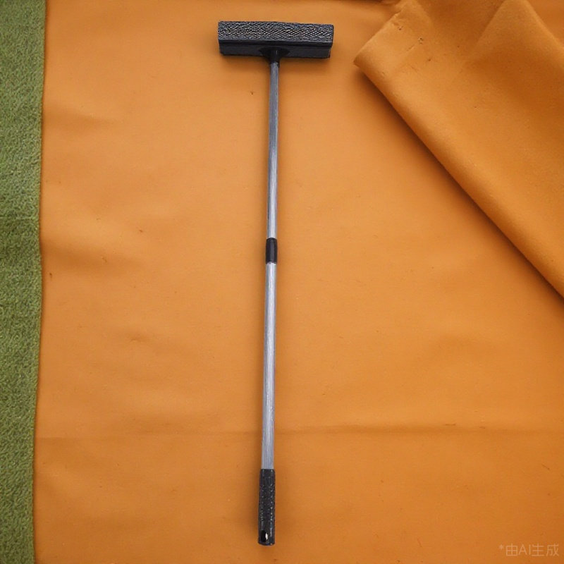 Glass Cleaner Streak - Lavavetri Telescopico Estensibile Grigio, Spazzola per