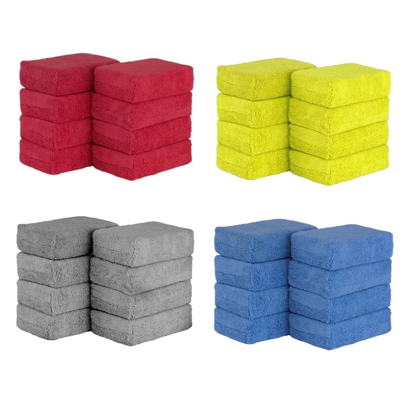 Wax Applicator Pad - Set di 8 Applicatori in Microfibra