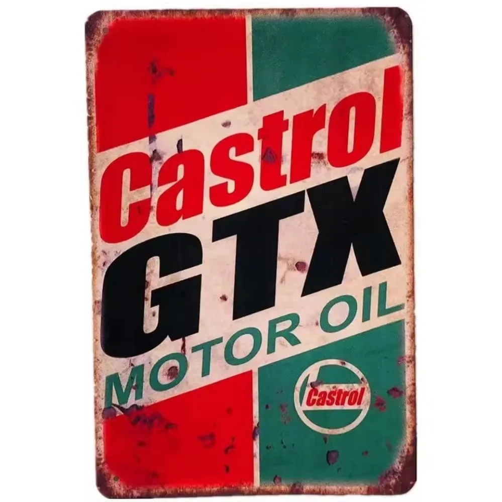 Targa Vintage in Metallo Castr - Castrol Oil Gtx recensione e prezzo